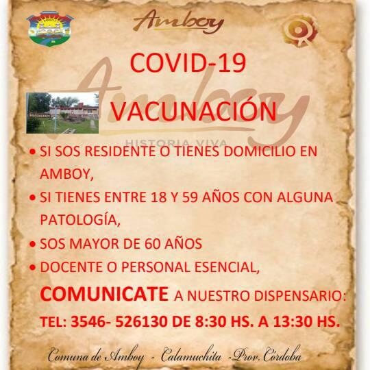 Vacunacion covid amboy