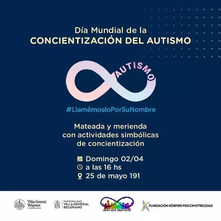 Villa General Belgrano: este domingo habrá una juntada con actividades por el Día Mundial de la Concientización del Auti