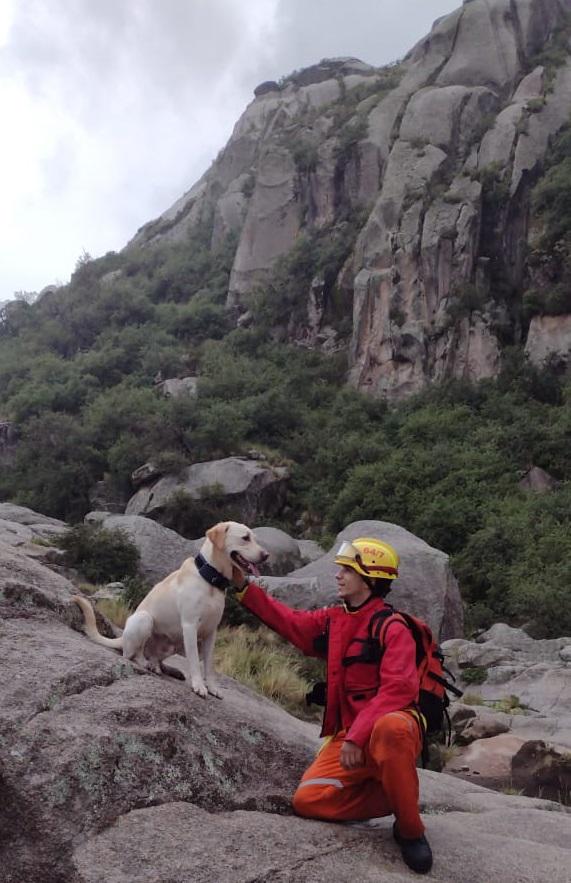 Perro de búsqueda en el Cerro Champaquí 09