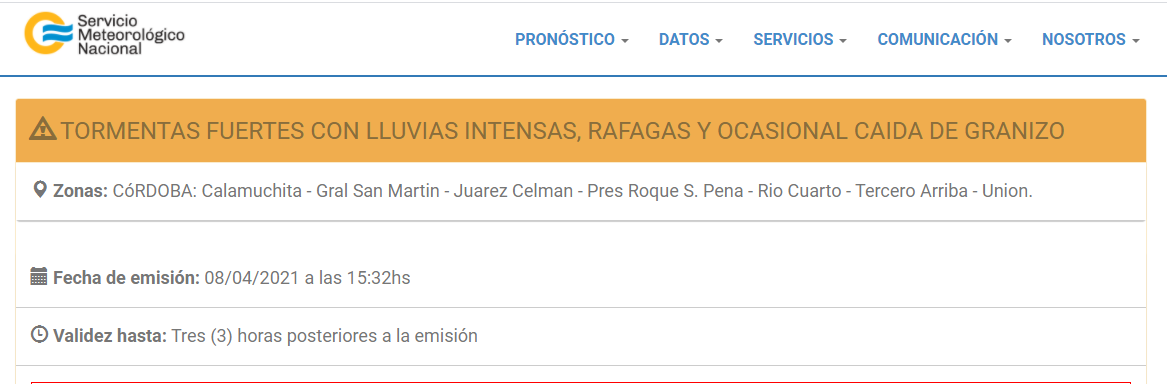 ALERTA METEOROLOGICO 08-04