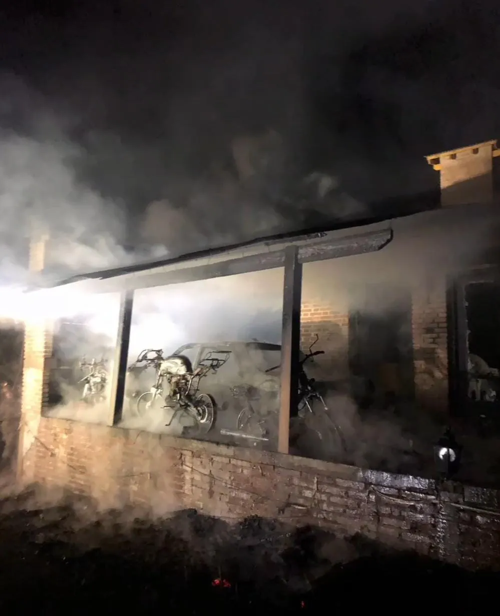 Incendio de vivienda en Villa General Belgrano