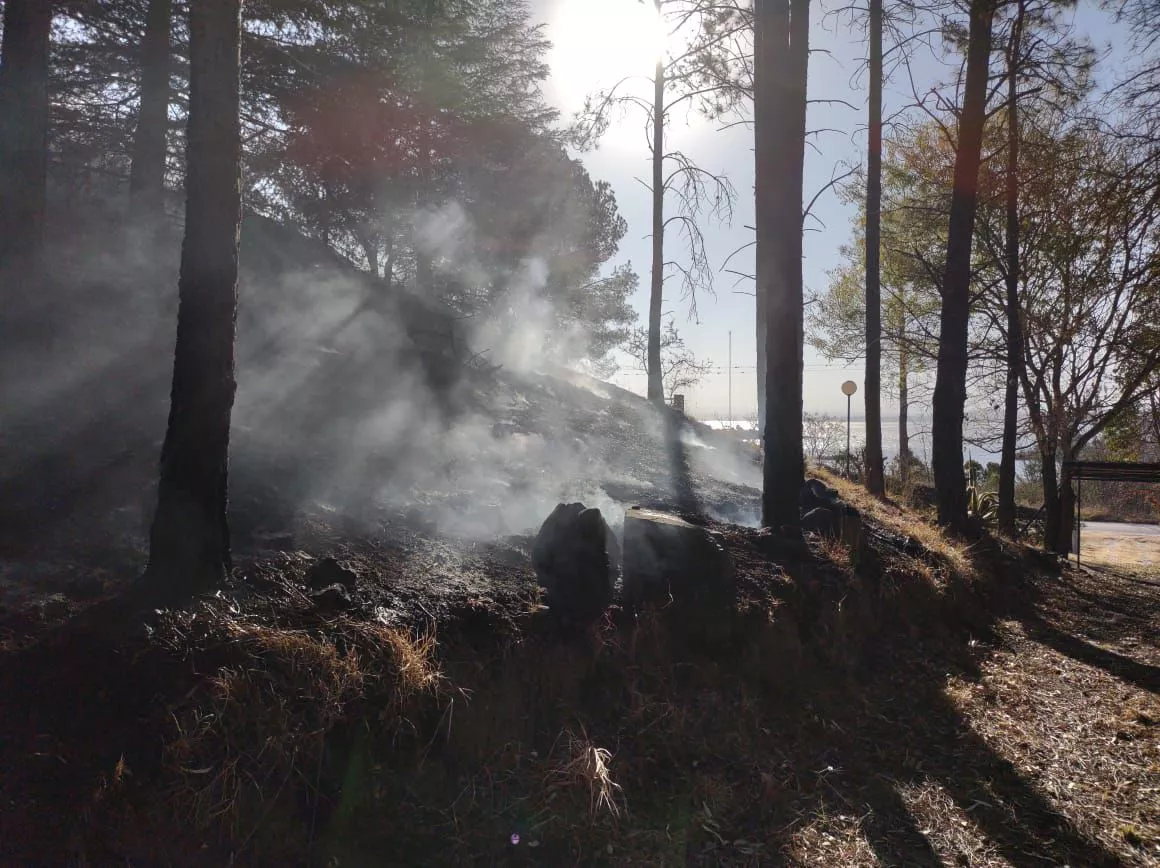 Incendio en Embalse Foto: Bomberos Voluntarios 