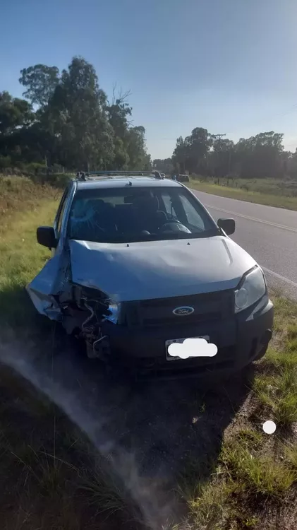 Athos Pampa: un motociclista murió tras chocar con un automóvil en la ruta