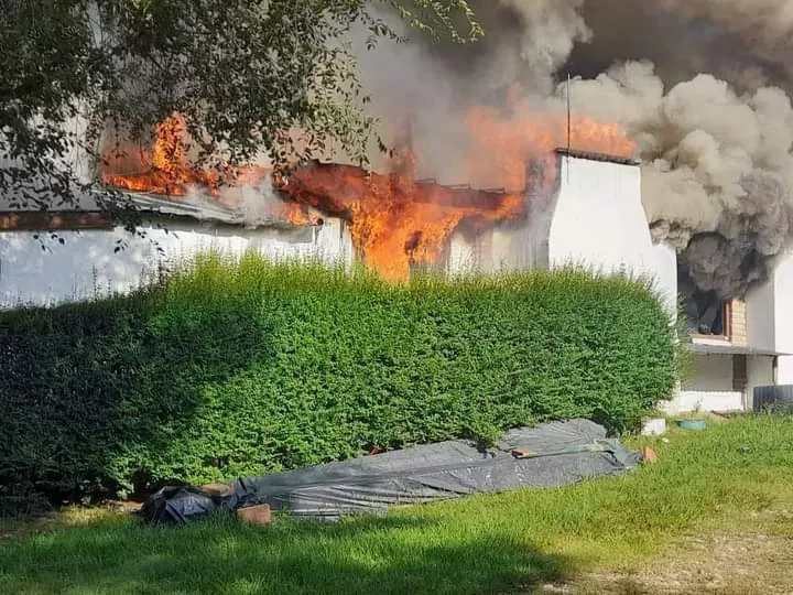 Los Reartes: una vivienda se quemó por completo en barrio El Vergel