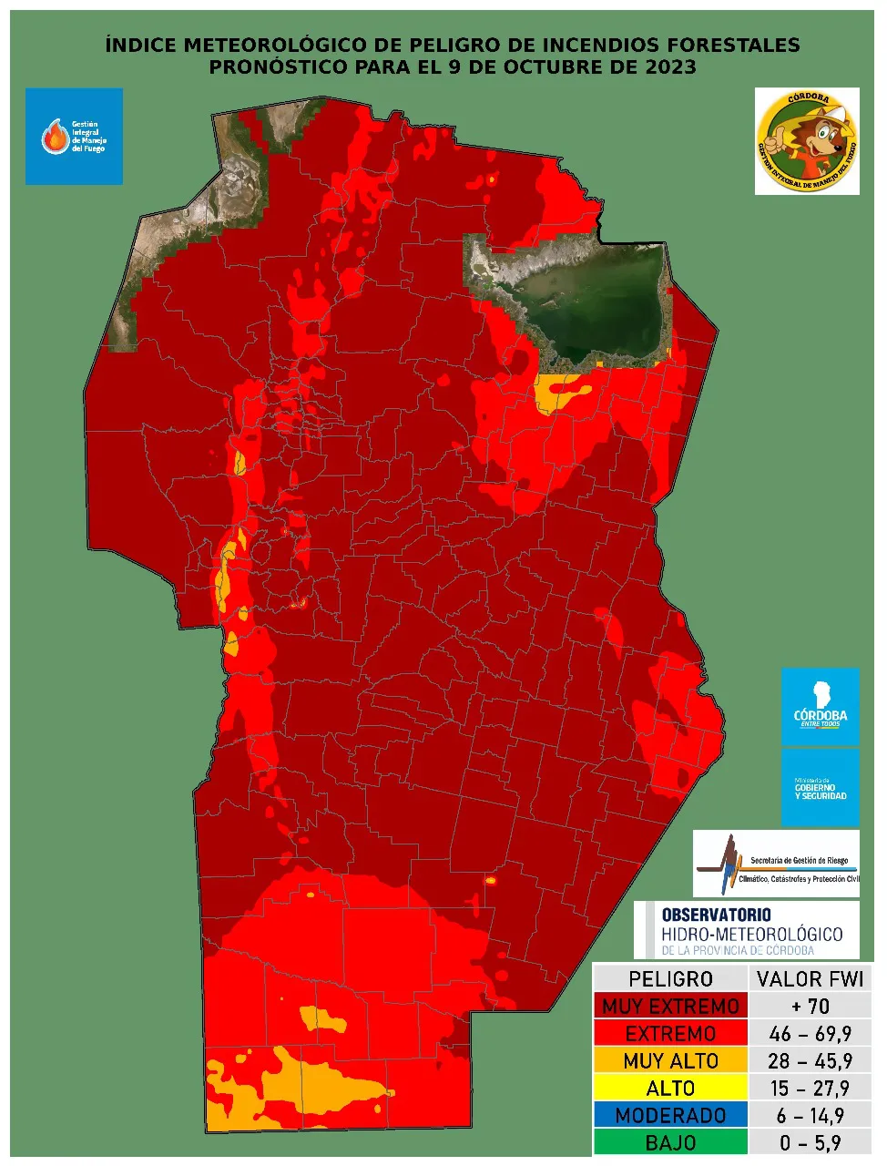 Riesgo de incendios 9/10