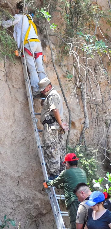 Hallaron cuerpos humanos indígenas en la zona del Dique Los Molinos