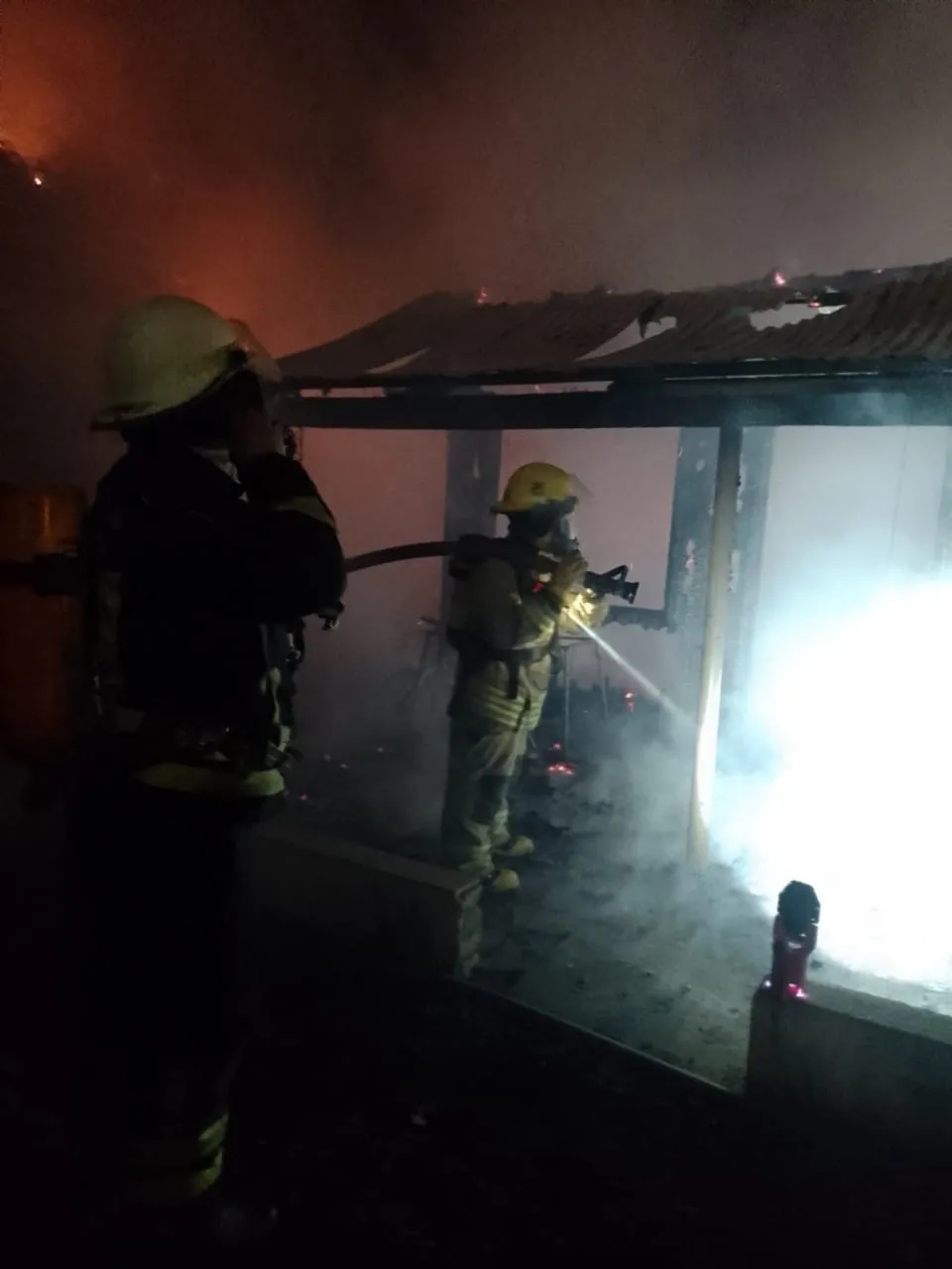 Embalse: se incendió una vivienda en barrio Casitas