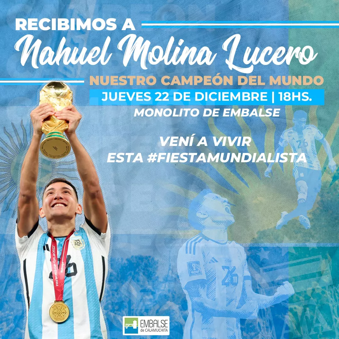 Invitacion oficial Homenaje a Nahuel Molina