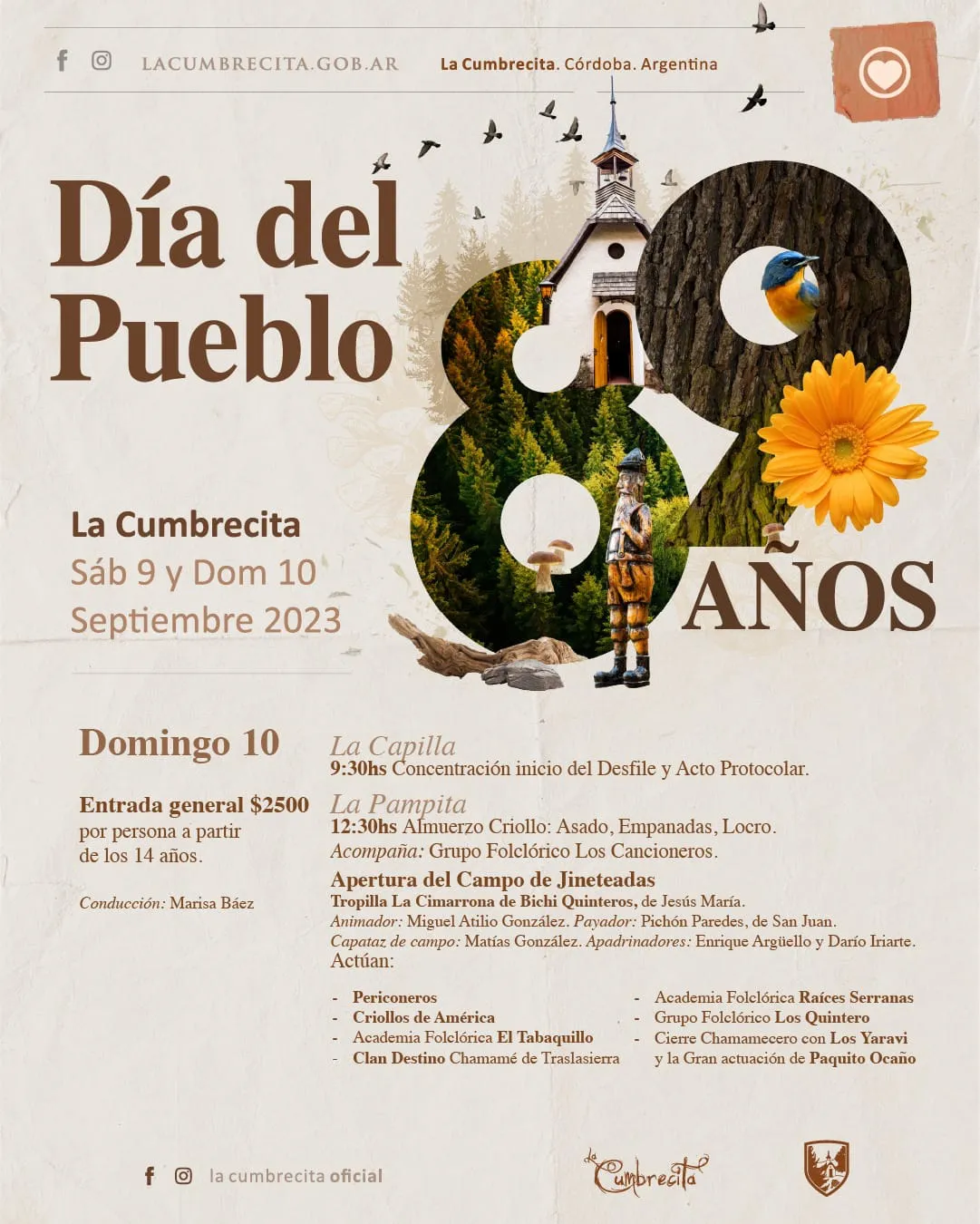 La Cumbrecita 89 años domingo