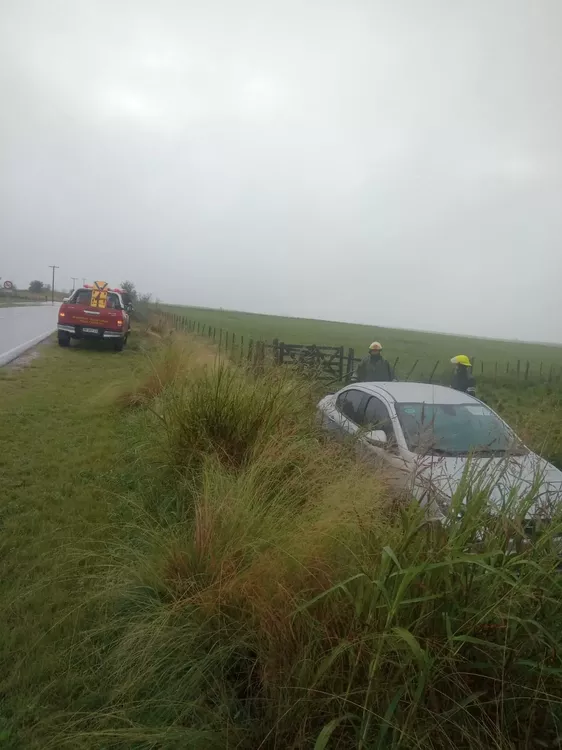 Villa Yacanto: un automóvil despistó en la ruta