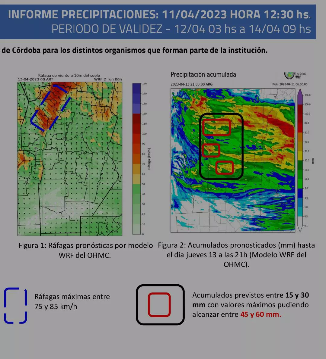 Clima en Calamuchita: lluvia y descenso de temperatura para las próximas horas Clima en Calamuchita: lluvia y descenso de temperatura para las próximas horas
