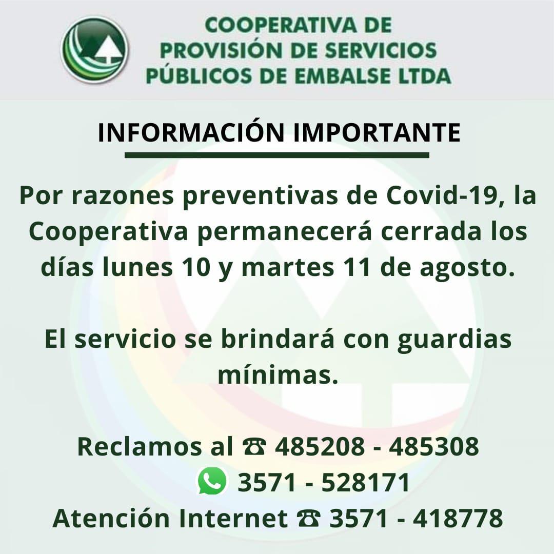 cooperativa embalse cerrada
