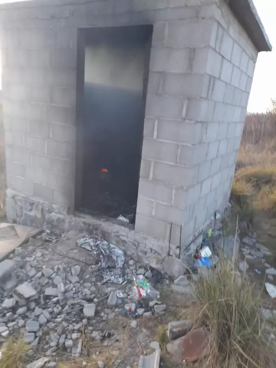 Incendio de vivienda en Villa Yacanto 