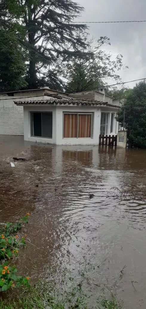 Serías inundaciones en Cañada del Sauce por la crecida del río