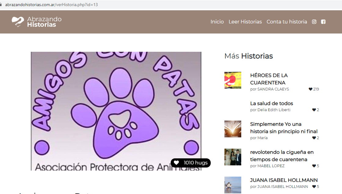 abrazando historias - 1