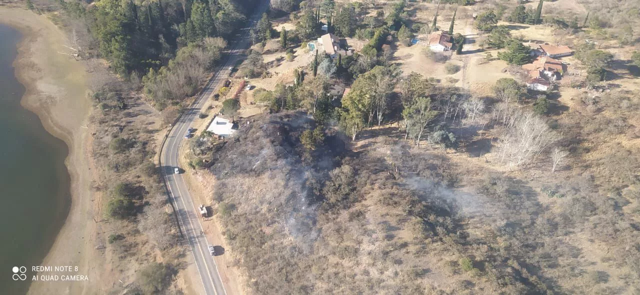 Incendio en Embalse Foto: Bomberos Voluntarios