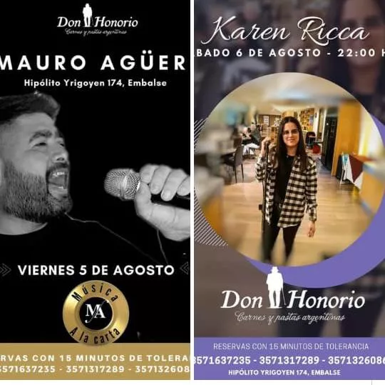 5 y 6 agosto musica embalse