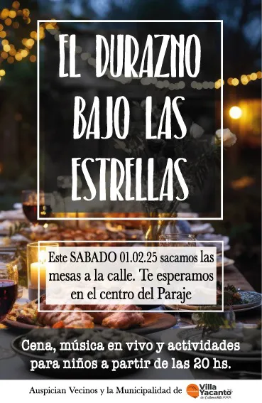 el durazno bajo las estrellas