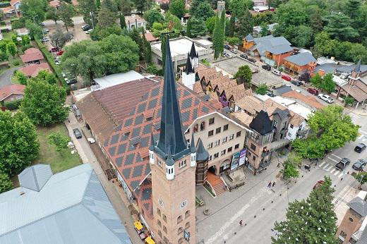 villa general belgrano centro desde el aire