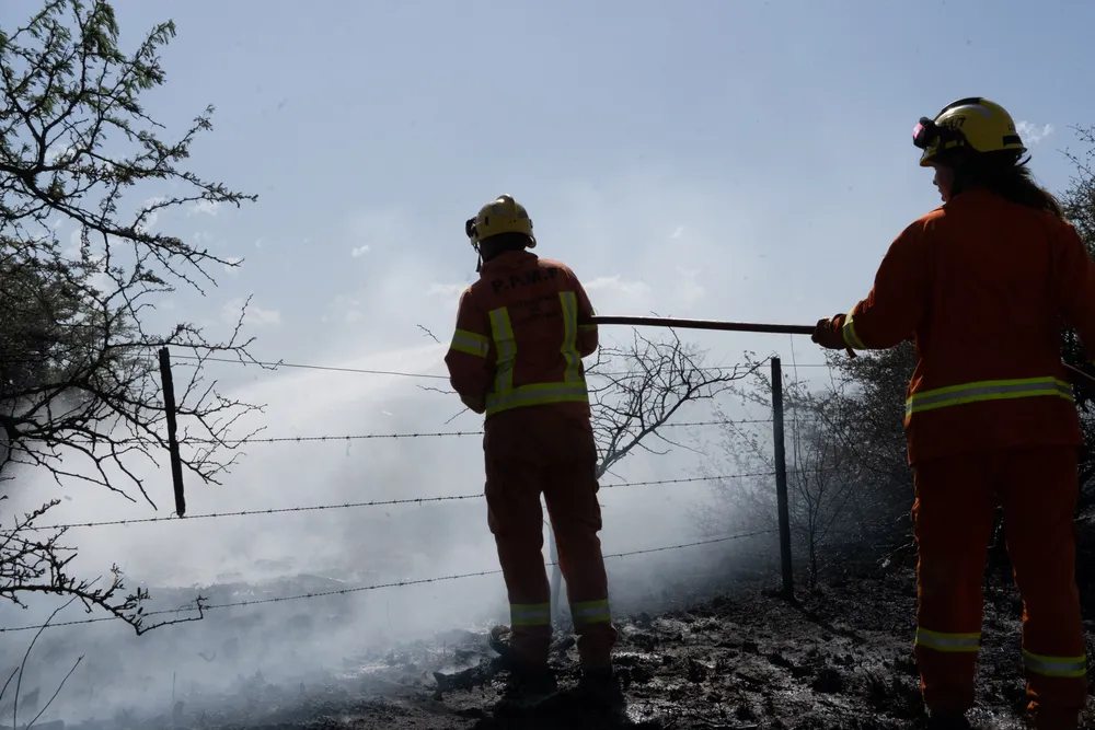 Incendio en Villa General Belgrano -  Foto: Gentileza Sebastián Gil Miranda