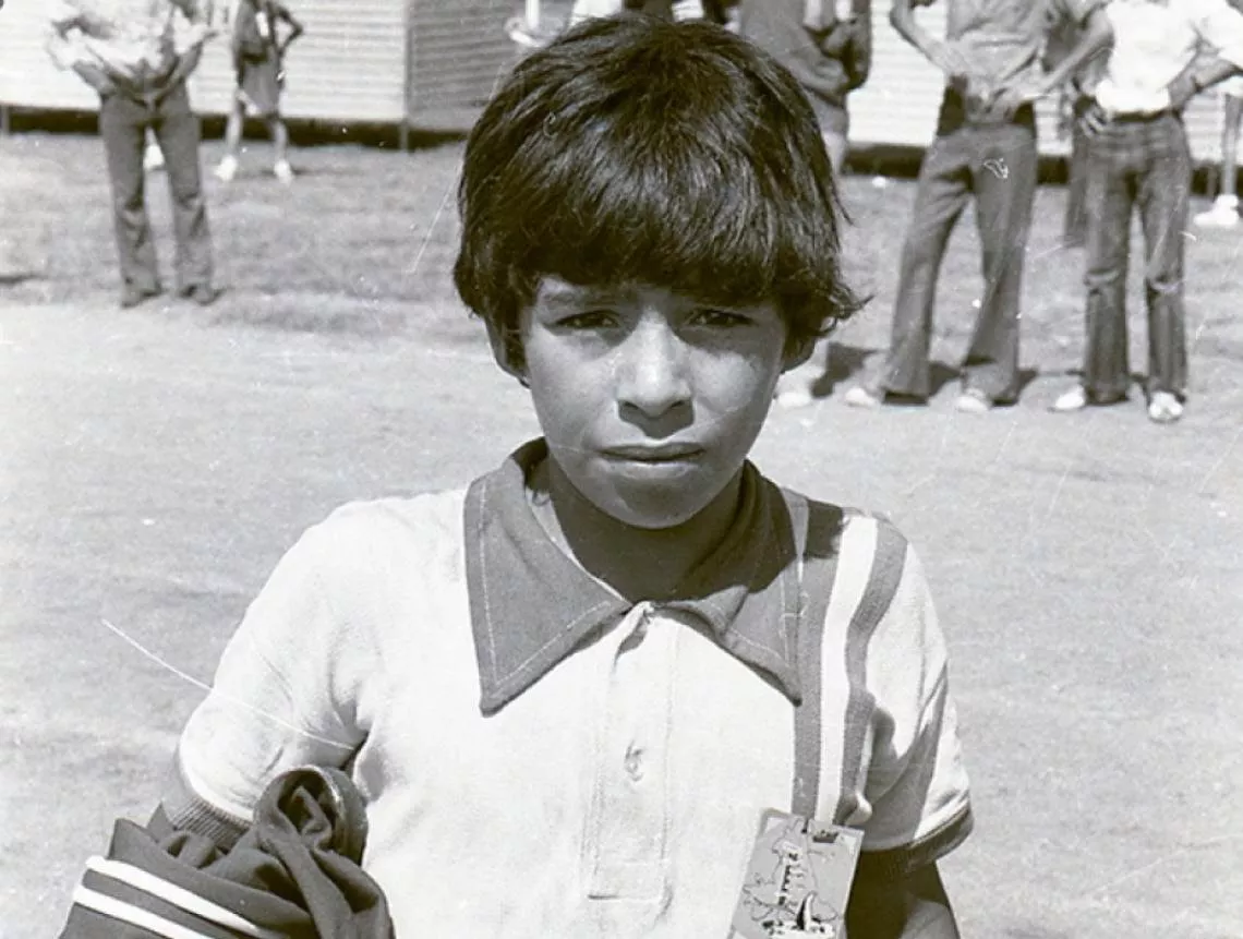 Diego Maradona en Embalse