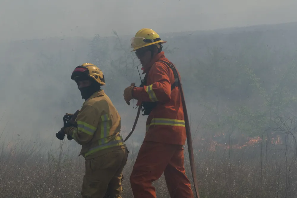 Incendio en Villa General Belgrano - Foto: Gentileza Sebastián Gil Miranda