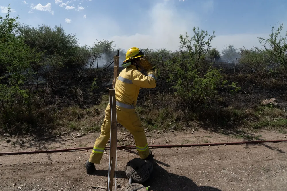 Incendio en Villa General Belgrano -  Foto: Gentileza Sebastián Gil Miranda