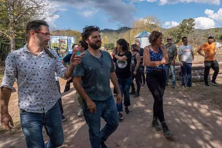 Juan Grabois en Calamuchita: el dirigente social visitó Villa Ciudad Parque
