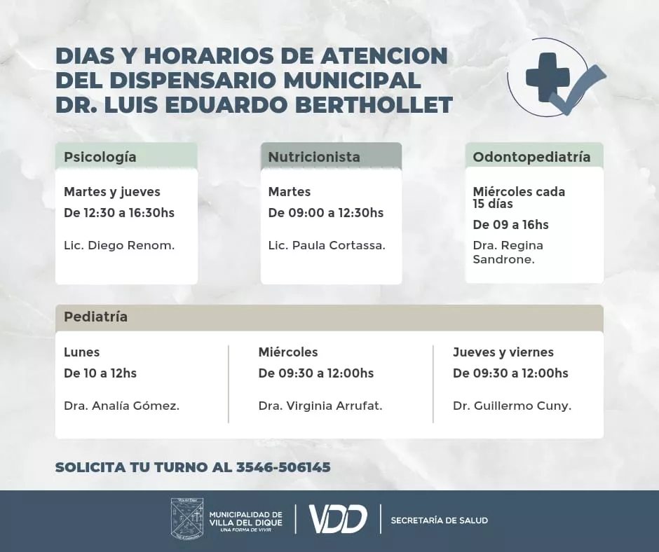 Horarios dispensario