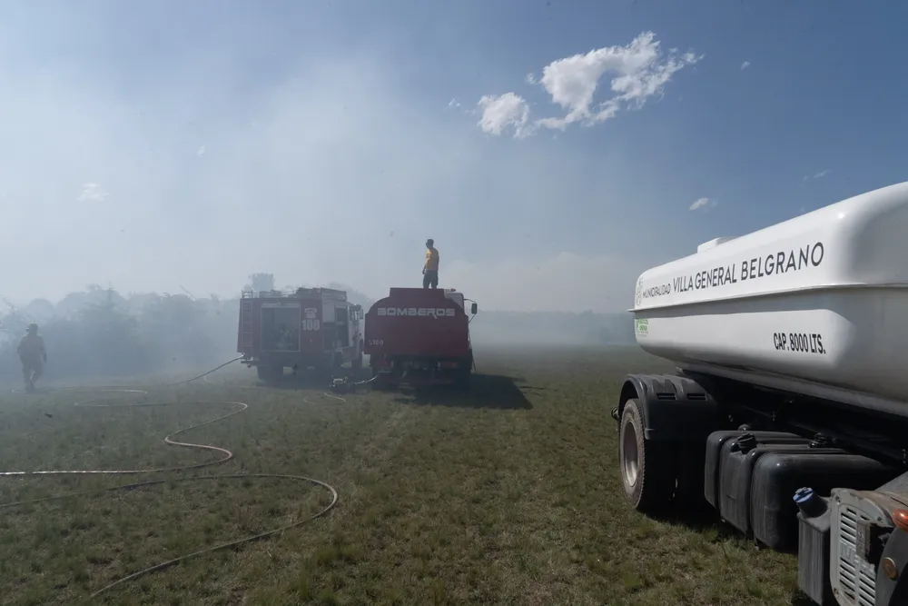Incendio en Villa General Belgrano -  Foto: Gentileza Sebastián Gil Miranda