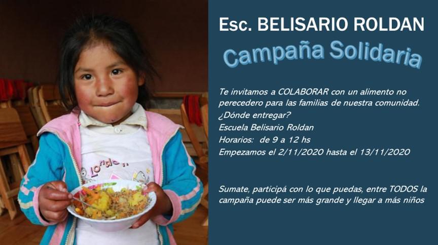 campaña solidaria belisario roldan