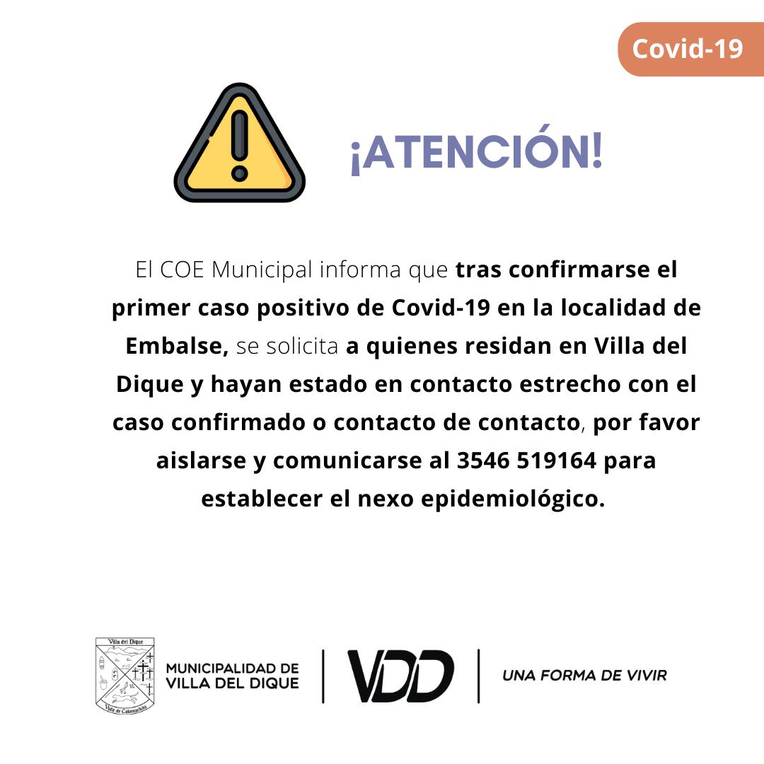 municipalidad villa del dique 1 covid embalse