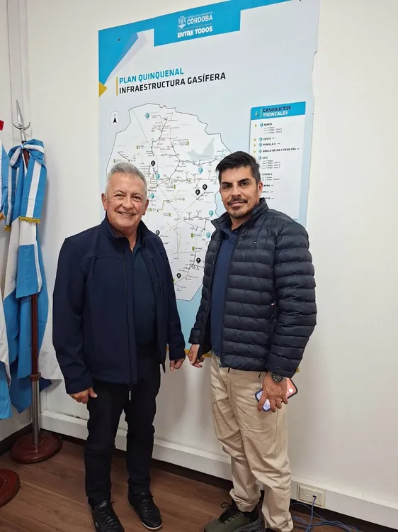 Rivarola gestiono obra de gas para escuelas