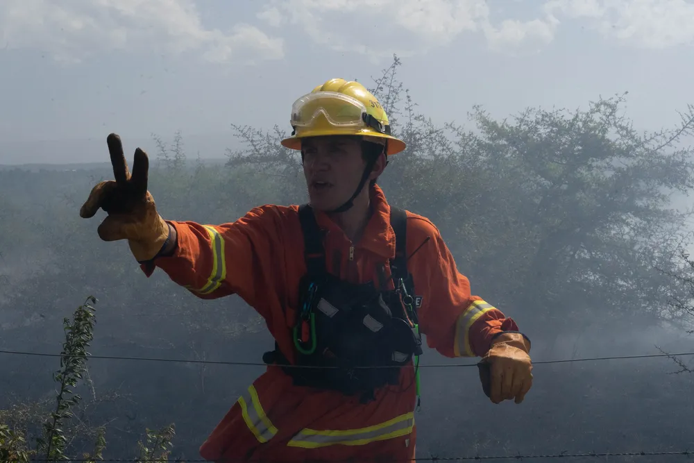 Incendio en Villa General Belgrano -  Foto: Gentileza Sebastián Gil Miranda
