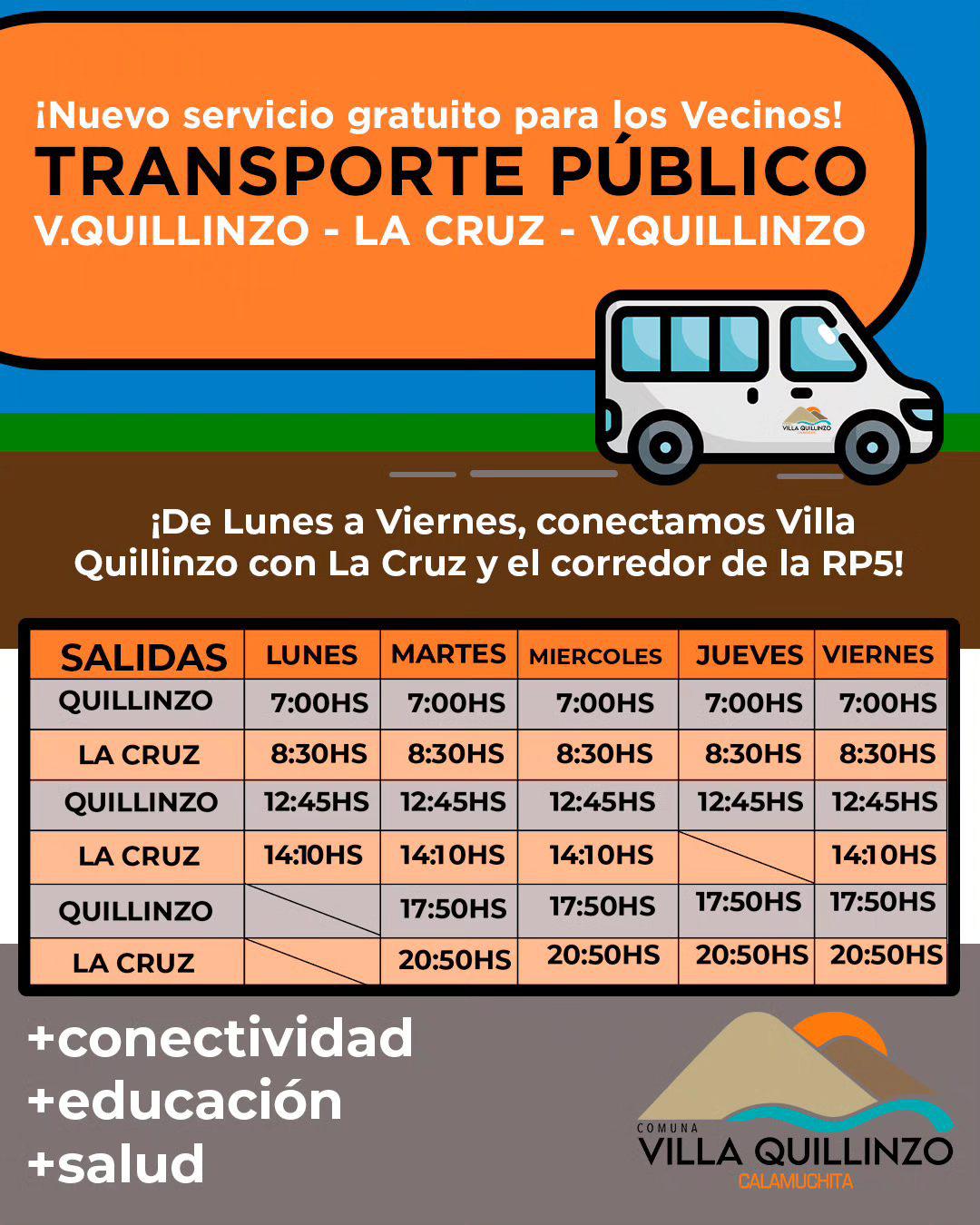 Villa QUillinzo con sistema de transporte propio