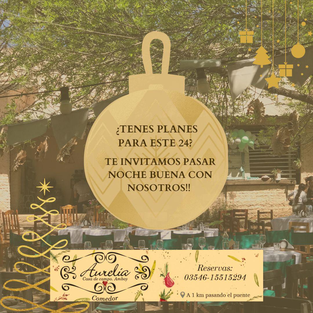 Noche buena en Aurelia comedor