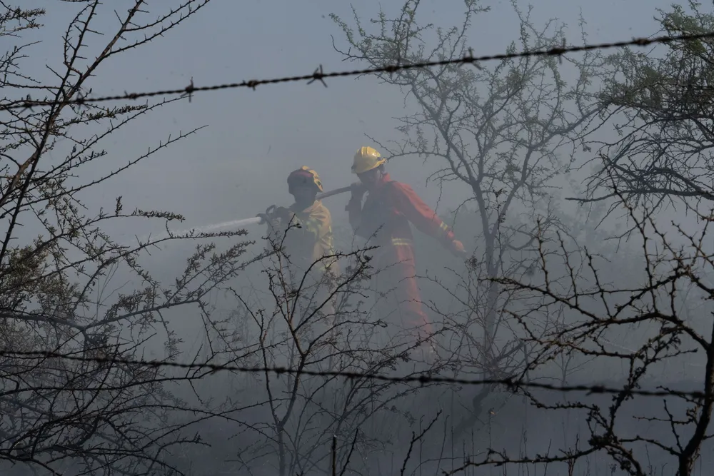 Incendio en Villa General Belgrano -  Foto: Gentileza Sebastián Gil Miranda