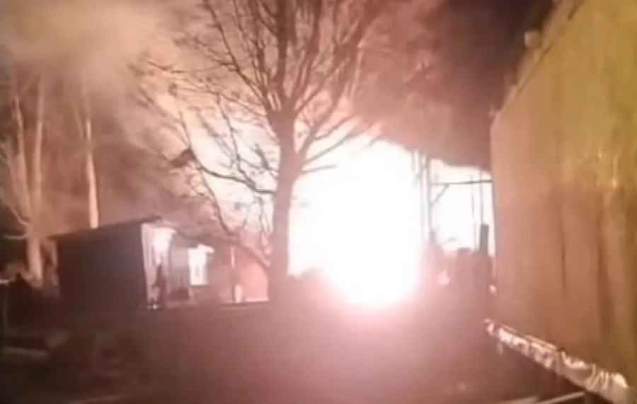 Imagen del incendio ocurrido en Ushuaia - Facebook 