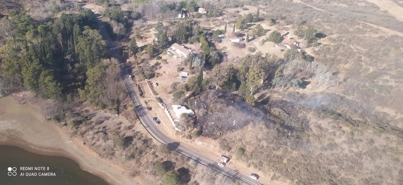 Incendio en Embalse Foto: Bomberos Voluntarios