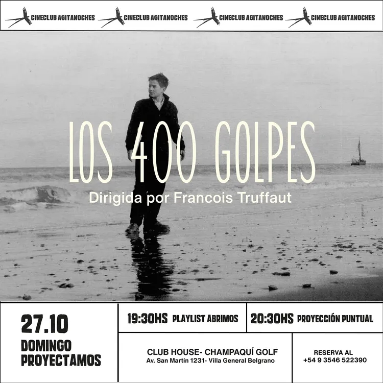 FLYER LOS 400 GOLPES - Cineclub Agitanoches