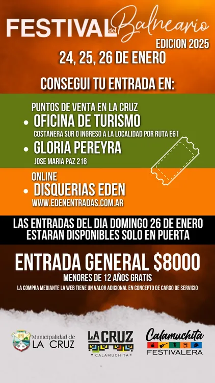 entradas con precio la cruz