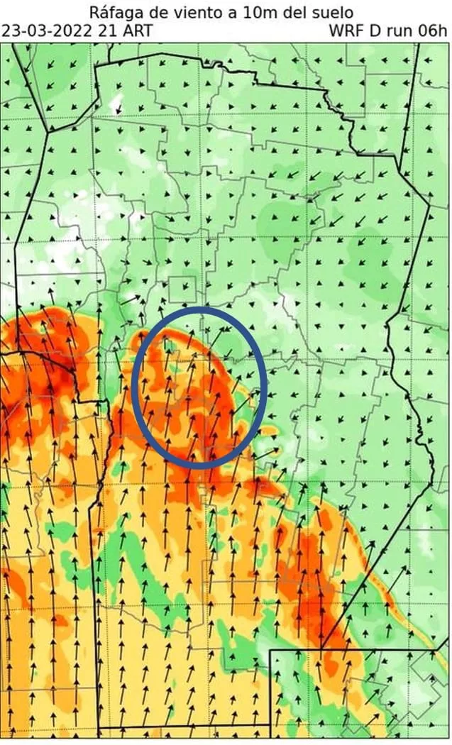 Se esperan fuertes ráfagas de viento 