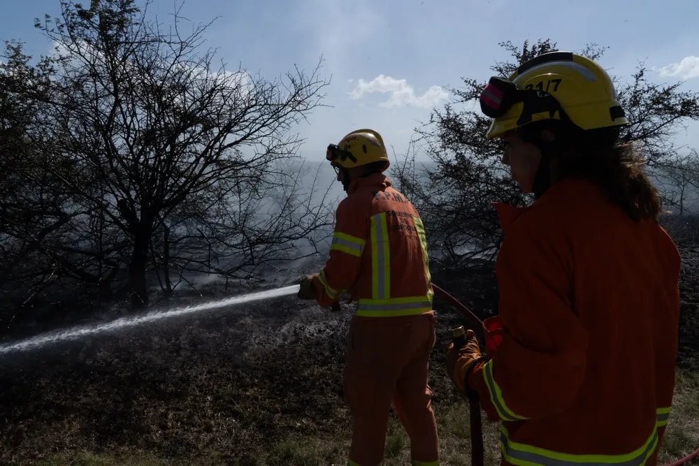 Incendio en Villa General Belgrano -  Foto: Gentileza Sebastián Gil Miranda