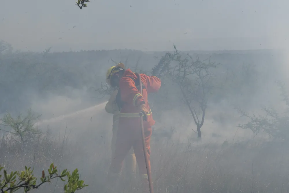 Incendio en Villa General Belgrano -  Foto: Gentileza Sebastián Gil Miranda