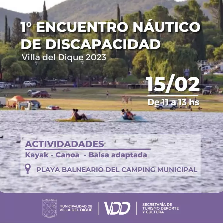 Villa del Dique encuentro de discapacidad
