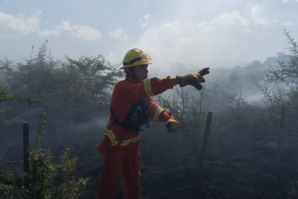 Incendio en Villa General Belgrano -  Foto: Gentileza Sebastián Gil Miranda