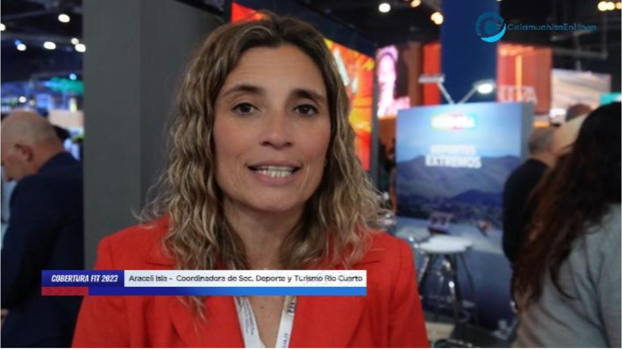 Araceli Isla, coordinadora de Turismo de la Secretaria de Turismo y Deportes de Rio Cuarto