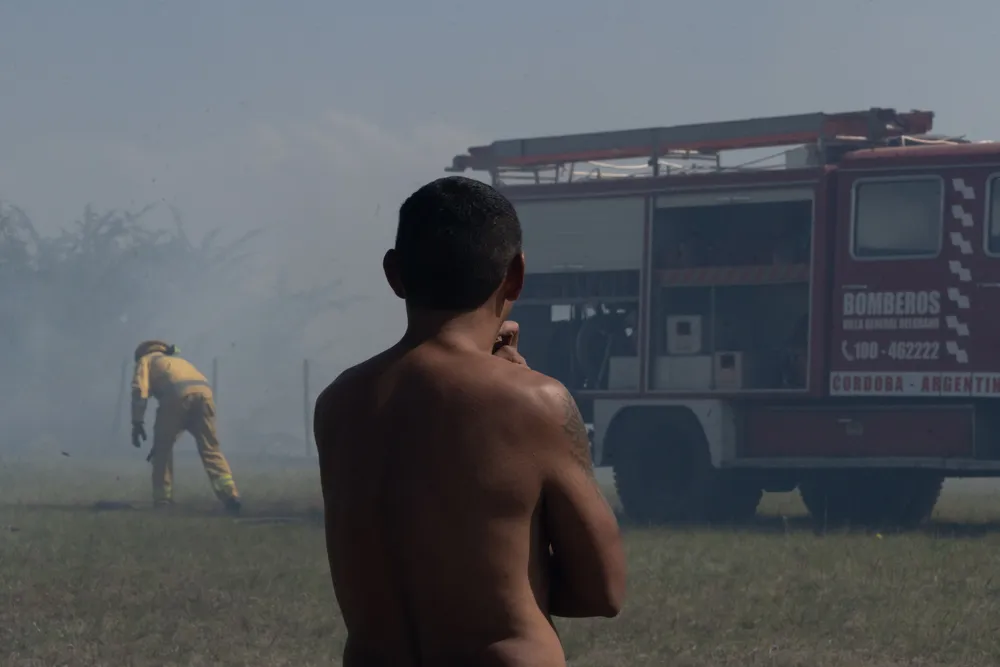 Incendio en Villa General Belgrano -  Foto: Gentileza Sebastián Gil Miranda