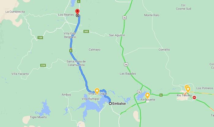 RECORRIDO CARAVANA CAMPORA