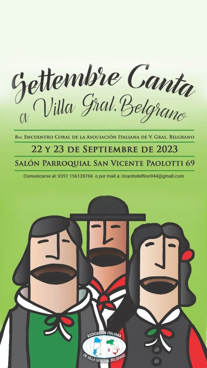 22 y 23.9 Encuentro coral en Villa General Belgrano